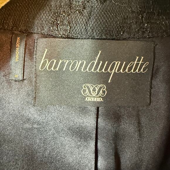 NWT Barronduquette Lace Ruffle Jacket SZ 8 Formal Witchy Dark Romantic Goth - Picture 3 of 13